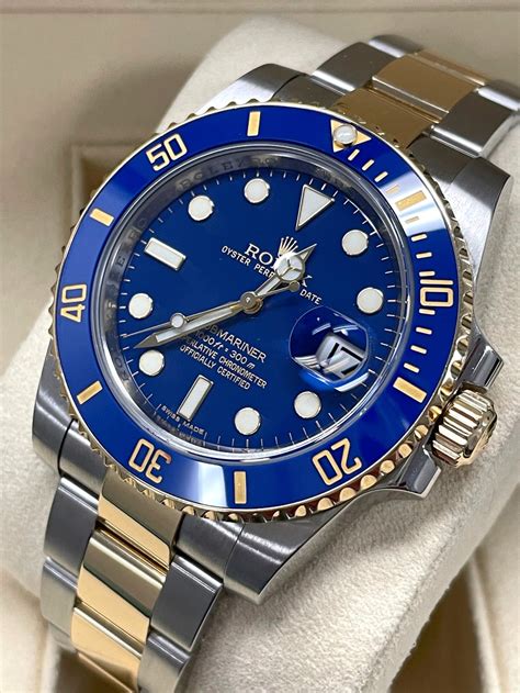 rolex submariner blue gold/steel|Rolex Submariner date 126613lb.